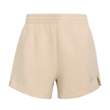 Shorts Adidas Soft Lux Folgado Feminino - Bege