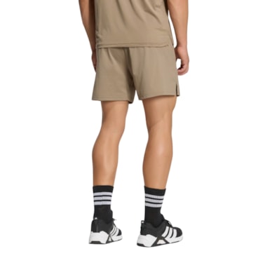 Shorts Adidas Treino Tech Intensity 5 Pol Masculino - Caqui