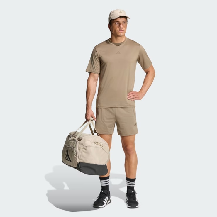 Shorts Adidas Treino Tech Intensity 5 Pol Masculino - Caqui
