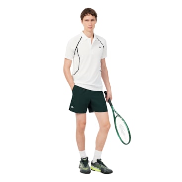 Shorts Lacoste Medvedev Us Open Masculino - Verde