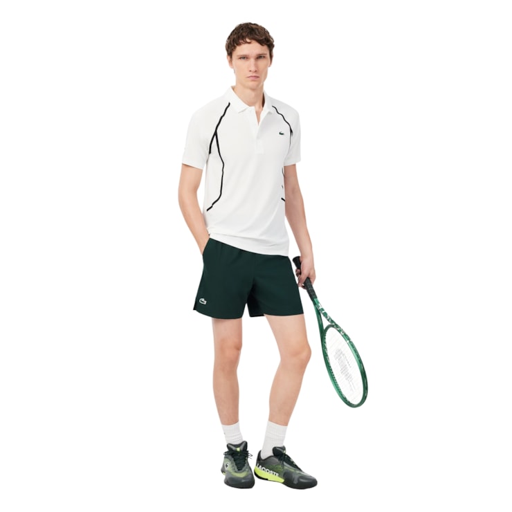 Shorts Lacoste Medvedev Us Open Masculino - Verde