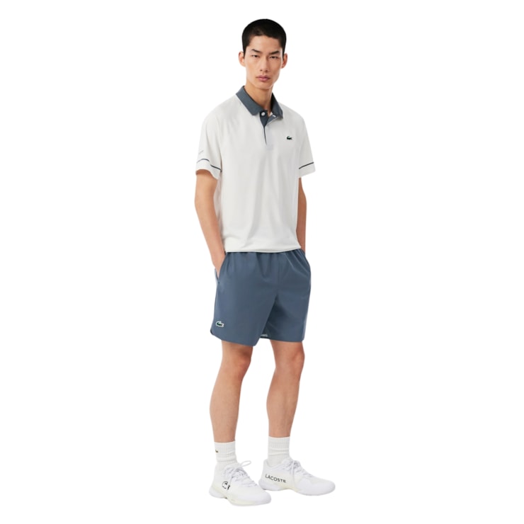 Shorts Lacoste Novak Djokovic Us Open Masculino - Azul