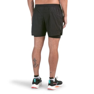 Shorts Mizuno High 3 2 In 1 Masculino - Preto