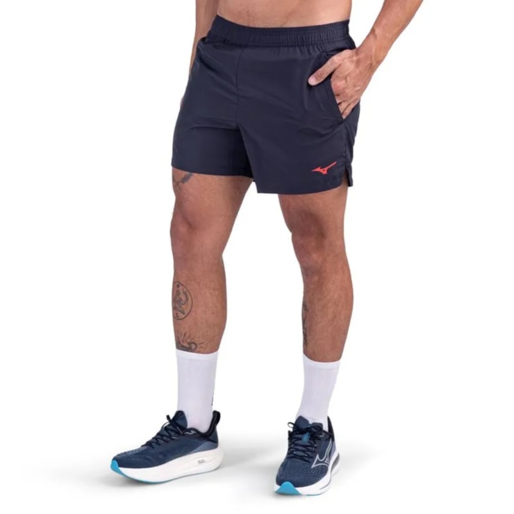 Shorts Mizuno High 3 Masculino - Azul Marinho