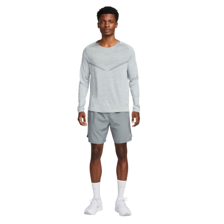 Shorts Nike Challenger 7 Pol Masculino - Cinza