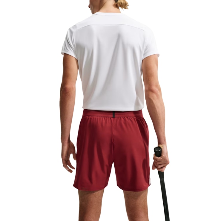 Shorts Nike Court Slam Dri-Fit U2 Masculino - Vermelho Escuro