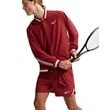 Shorts Nike Court Slam Dri-Fit U2 Masculino - Vermelho Escuro