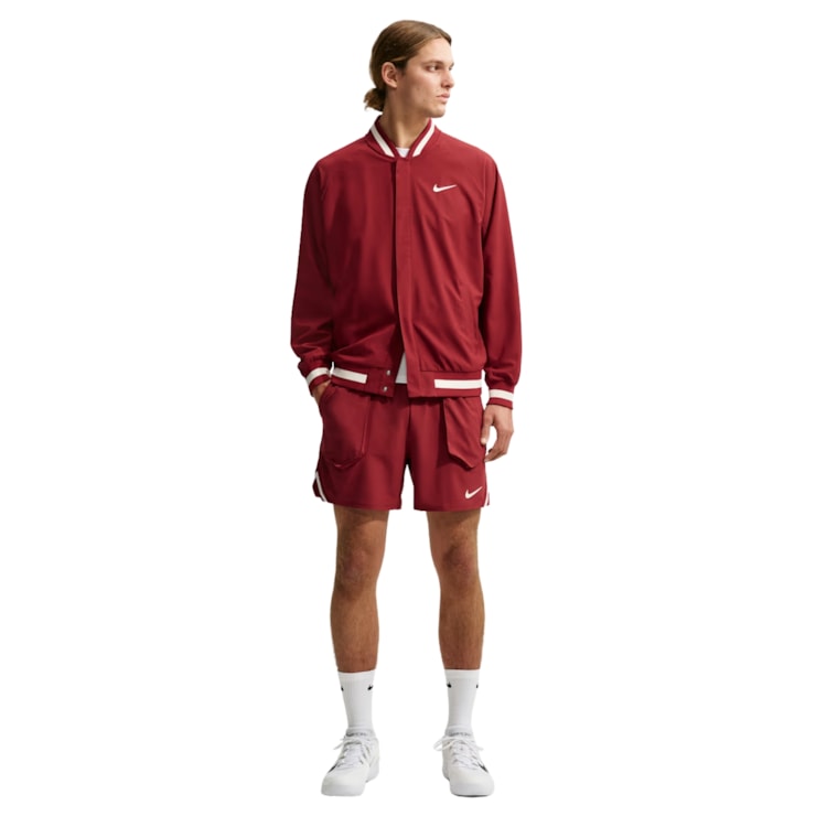 Shorts Nike Court Slam Dri-Fit U2 Masculino - Vermelho Escuro