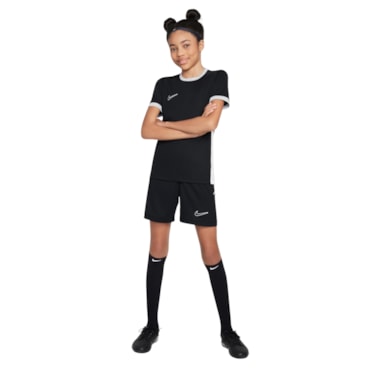 Shorts Nike Dri-Fit Academy 7 Pol Infantil - Preto