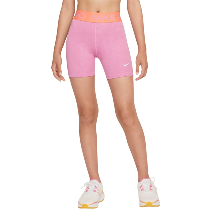 Shorts Nike Dri-Fit Aop 3 Pol Infantil - Rosa