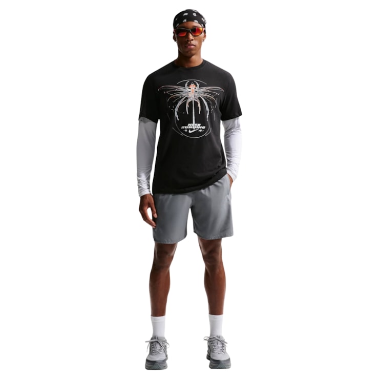 Shorts Nike Dri-Fit Miler 7 Pol Masculino - Cinza