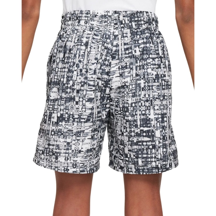 Shorts Nike Dri-Fit Multi Woven Infantil - Preto/Branco