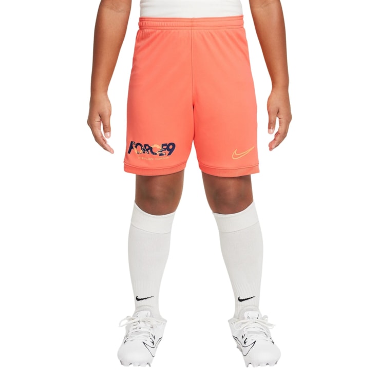 Shorts Nike Erling Haaland Academy Infantil - Laranja