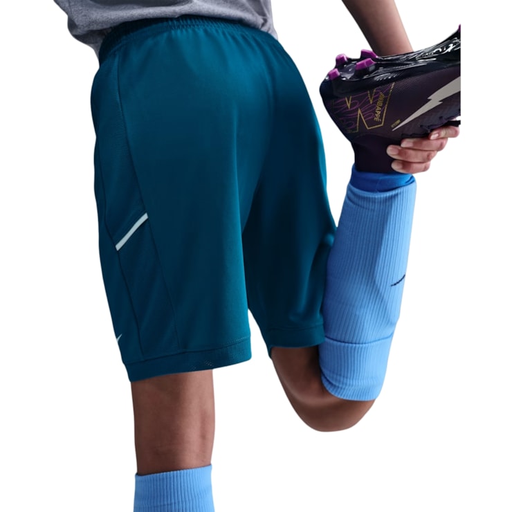 Shorts Nike Kylian Mbappé Dri-Fit Academy 25 Infantil - Verde Petróleo
