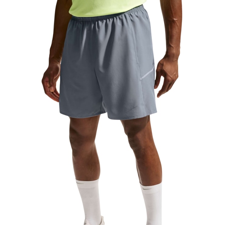 Shorts Nike Miler 7 Pol 2 In 1 Masculino - Cinza