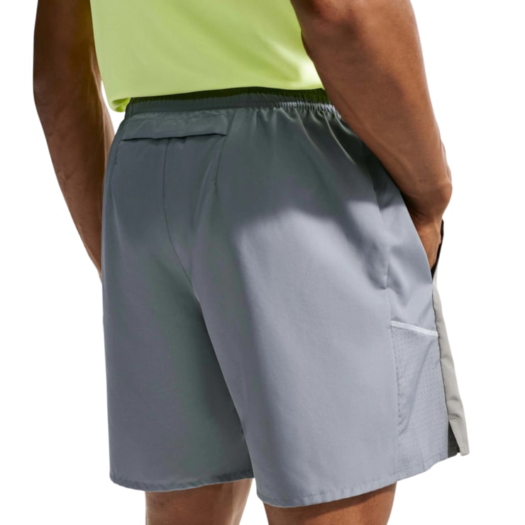 Shorts Nike Miler 7 Pol 2 In 1 Masculino - Cinza