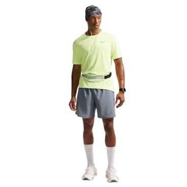 Shorts Nike Miler 7 Pol 2 In 1 Masculino - Cinza