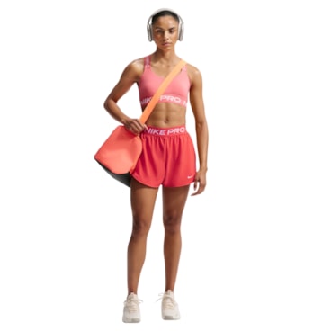 Shorts Nike Pro Feminino - Vermelho