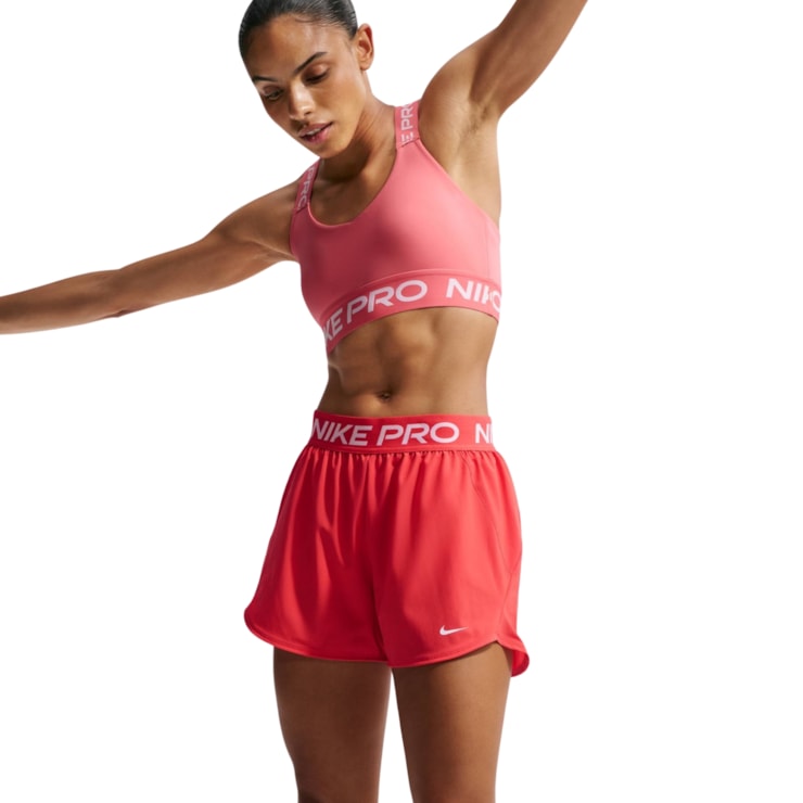 Shorts Nike Pro Feminino - Vermelho
