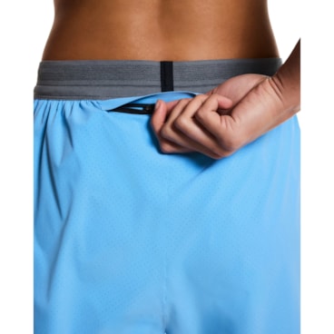 Shorts On Performance 2 In 1 3 Pol Feminino - Azul/Cinza