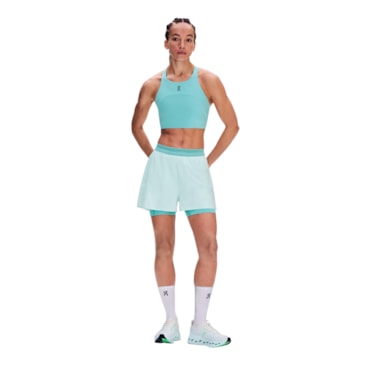 Shorts On Performance 2 In 1 3 Pol Feminino - Azul Claro