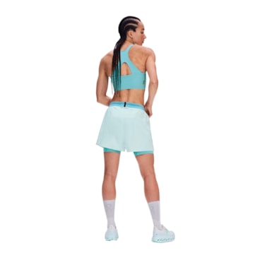 Shorts On Performance 2 In 1 3 Pol Feminino - Azul Claro