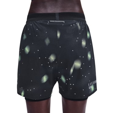 Shorts On Performance Lumos 2 Feminino - Preto/Verde