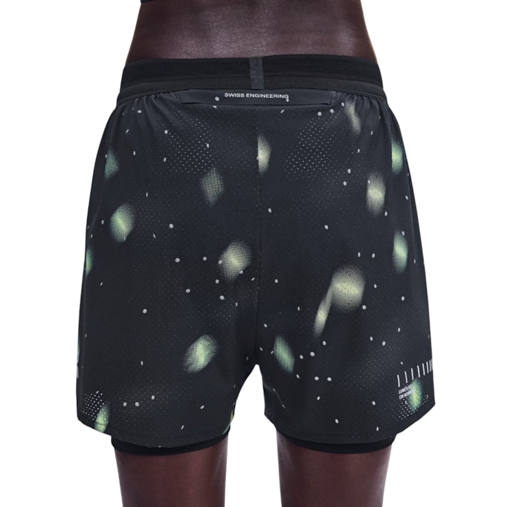 Shorts On Performance Lumos 2 Feminino - Preto/Verde