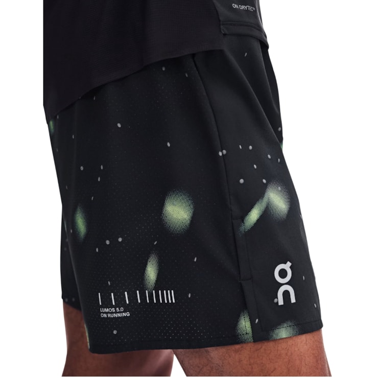 Shorts On Performance Lumos 2 Masculino - Preto/Verde