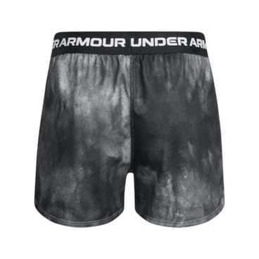 Shorts Under Armour Tech Play Up Infantil - Preto