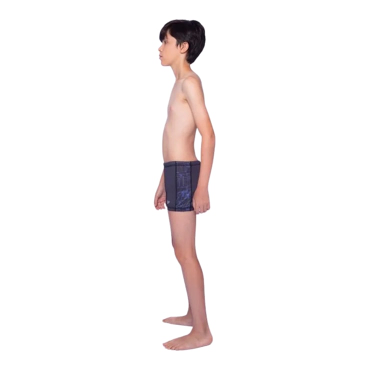 Sunga Boxer Speedo Comunidade Infantil - Azul Marinho/Preta