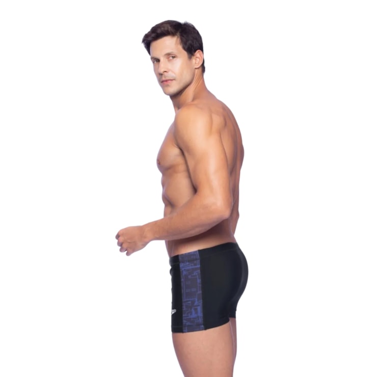 Sunga Boxer Speedo Comunidade Masculina - Preta/Marinho
