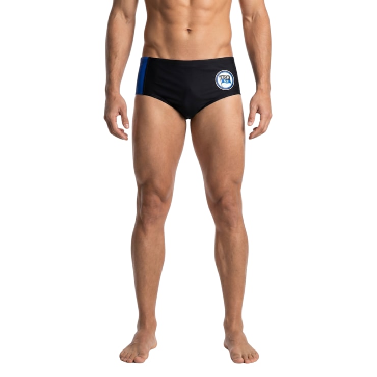 Sunga Esporte Clube Pinheiros Masculina - Preta/Azul Royal