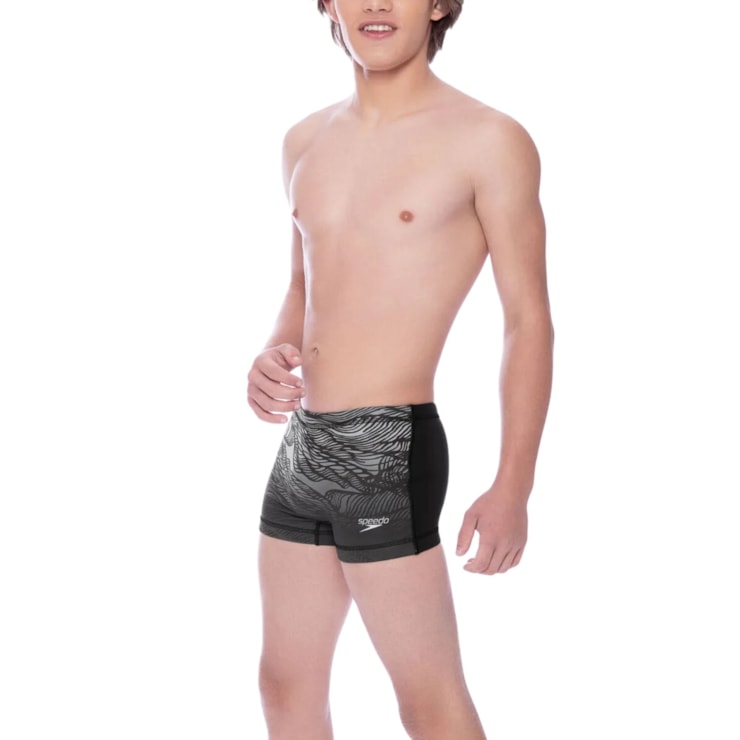 Sunga Speedo Boxer Net Infantil - Preta