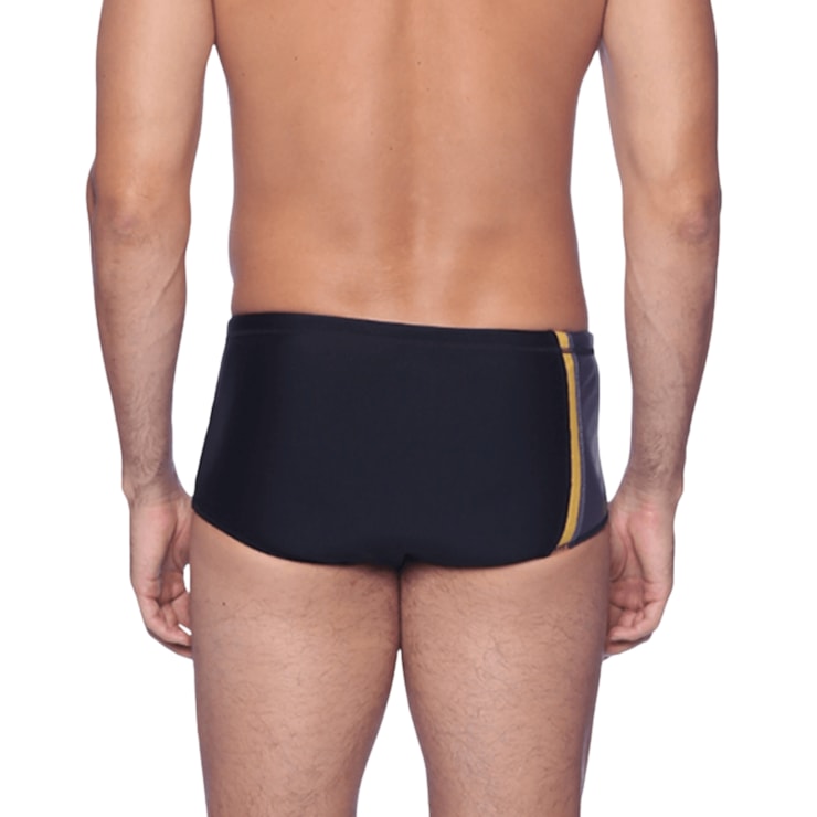 Sunga Speedo Tradicional Color Block Lateral Masculina - Preta