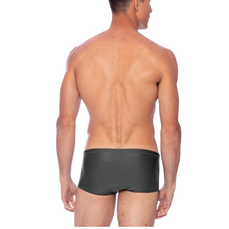 Sunga Speedo Tradicional Color Block Masculina - Preta/Laranja