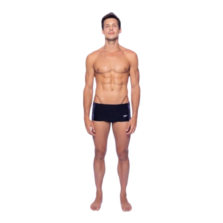 Sunga Speedo Tradicional Comunidade Masculina - Preta/Azul