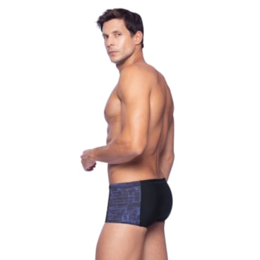 Sunga Speedo Tradicional Comunidade Masculina - Preta/Azul
