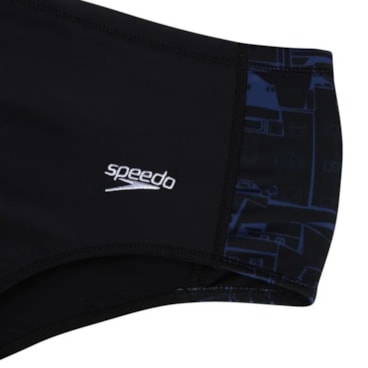 Sunga Speedo Tradicional Comunidade Masculina - Preta/Azul