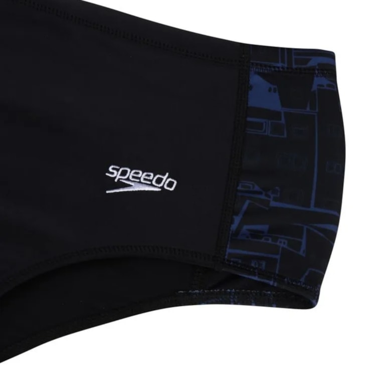 Sunga Speedo Tradicional Comunidade Masculina - Preta/Azul