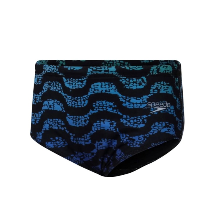 Sunga Speedo Tradicional Copacabana Infantil - Preta/Azul