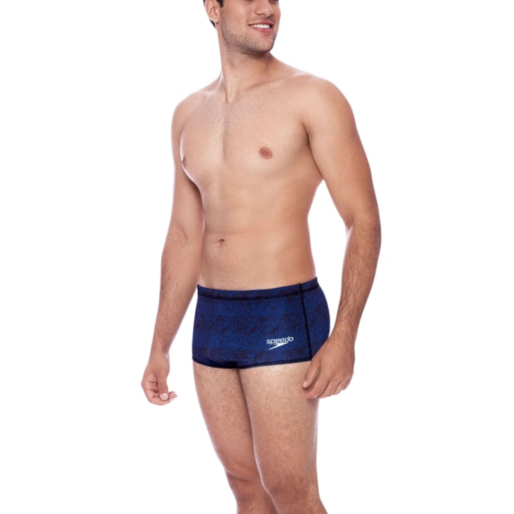 Sunga Speedo Tradicional Deep Map Masculina - Preta /Azul