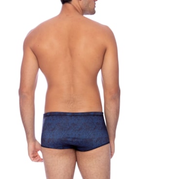 Sunga Speedo Tradicional Deep Map Masculina - Preta /Azul