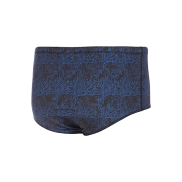 Sunga Speedo Tradicional Deep Map Masculina - Preta /Azul