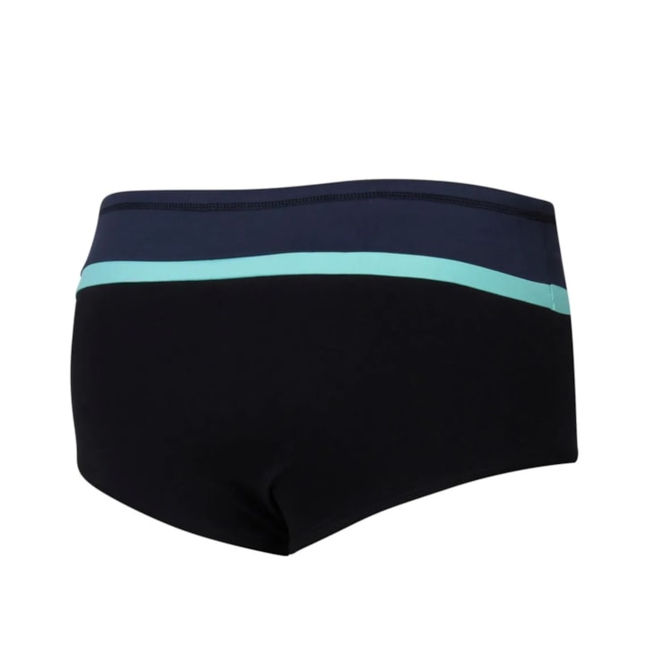 Sunga Speedo Tradicional Recorte Masculina - Preta/Verde