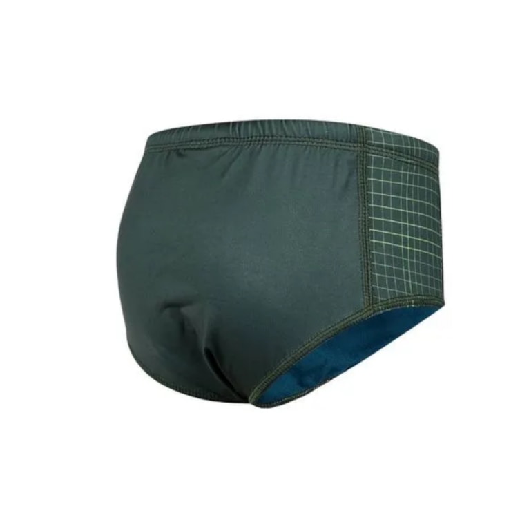 Sunga Speedo Tradidicional Listras Infantil - Verde