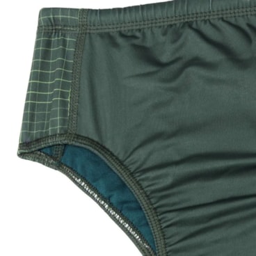 Sunga Speedo Tradidicional Listras Infantil - Verde