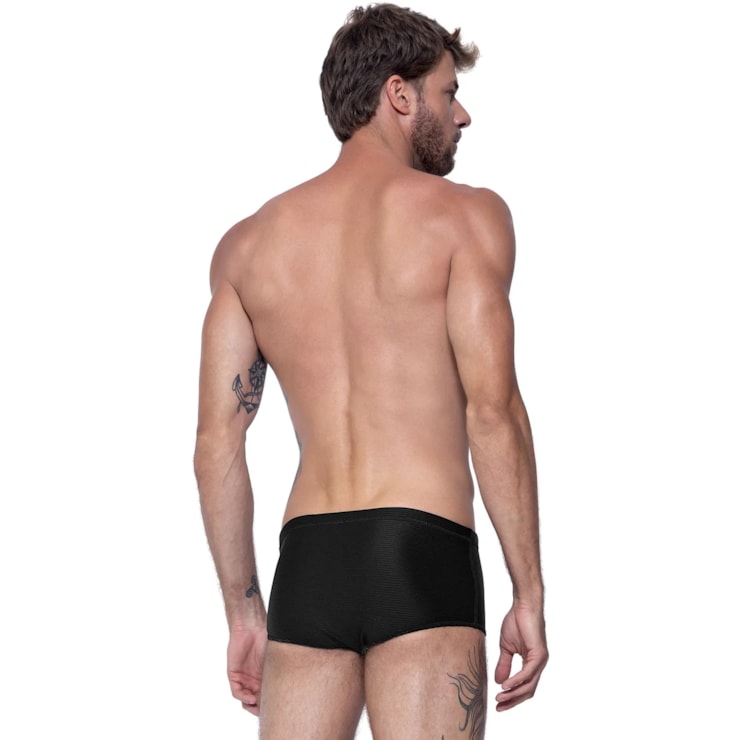 Sunga Tradicional Speedo Canelada Masculina - Preta