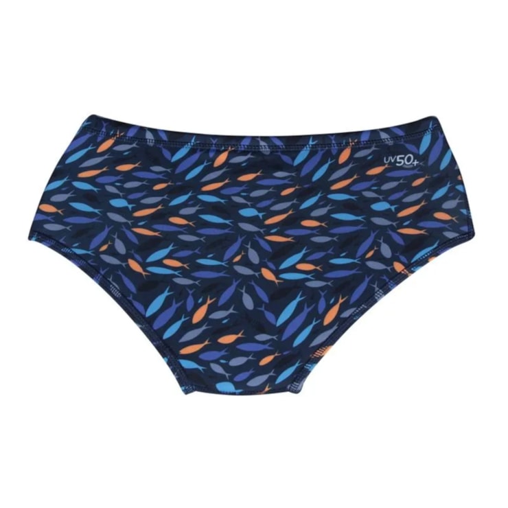 Sunga Tradicional Speedo Fish Infantil - Azul Marinho
