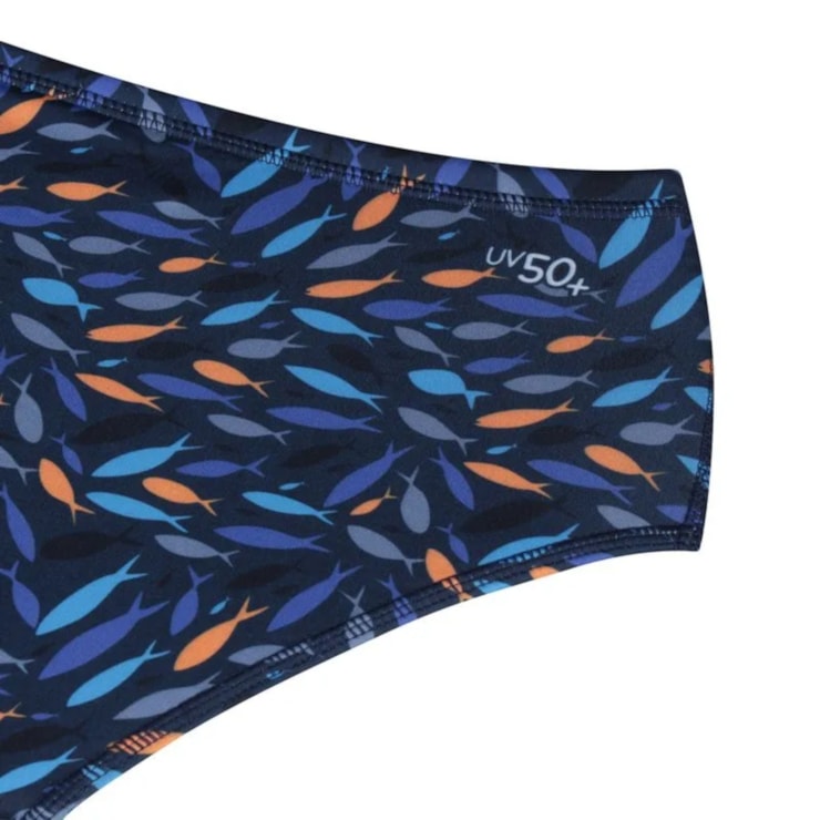 Sunga Tradicional Speedo Fish Infantil - Azul Marinho